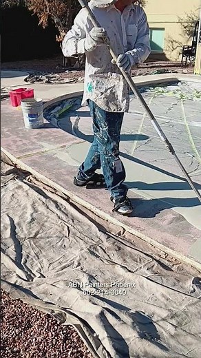 How to resurface a concrete pool deck.