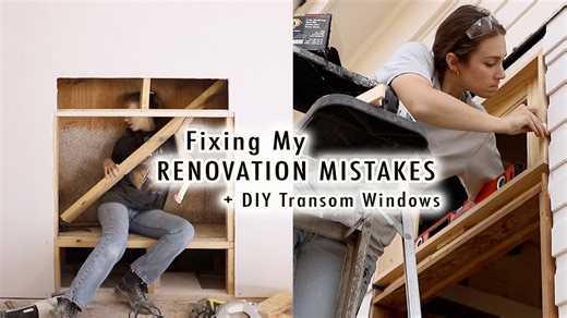 Fixing DIY Mistakes + Make Your Own Transom Windows