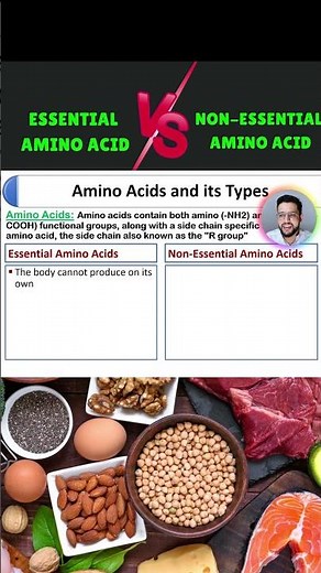 Essential vs Non-Essential Amino Acids | Key Differences Explained #AminoAcidDifferences