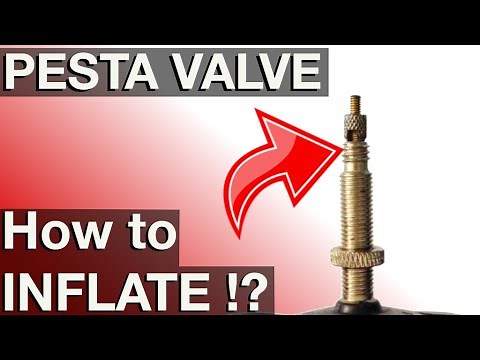 Presta Valve Tire Inflation (How to instructions 4k)