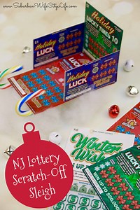 NJ Lottery DIY Scratch Off Sleigh