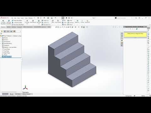 SoildWorks - J's Tutorials - CSWA Basic parts - Part 1 - The Staircase