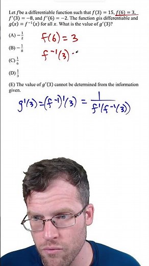 How to Find the Derivative of an Inverse Function