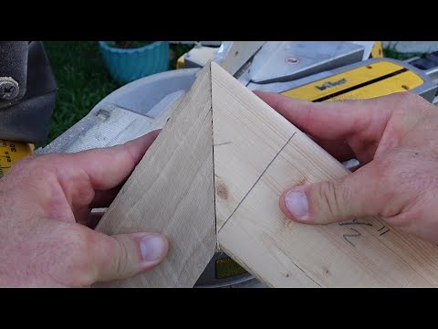 How to miter cut two different width boards. Easy to follow instructions