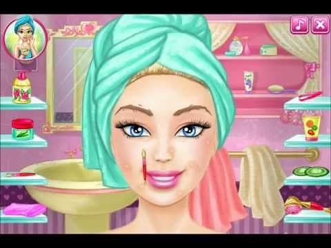 Barbie Real Makeover full game play-make up game for girls