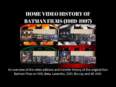 Home Video History of the Batman Films (1989-1997)