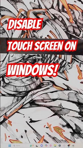 How to disable touchscreen on windows 11