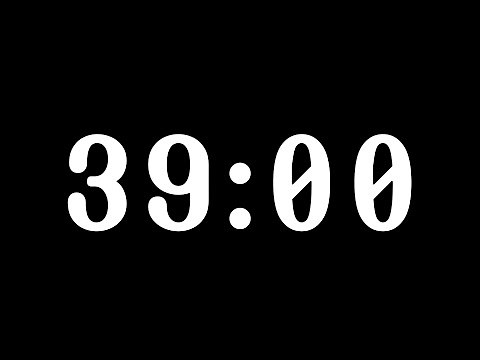 🕒 39-Minute Silent Timer with Alarm ⏳🔔