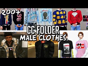 SIMS 4 URBAN MALE CLOTHES CC FOLDER (200+ ITEMS) *spicy* 🤩🤍 | TrinityRarity