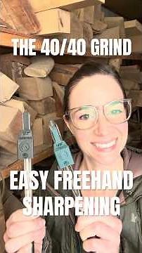 The 40/40 Grind : Easy Freehand Sharpening #woodturning #bowlgouge #4040 #ashleyharwoodtools