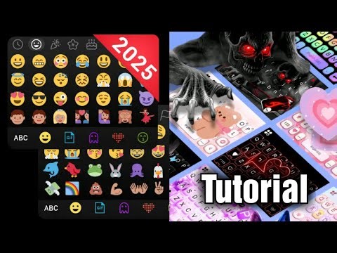 Cute Emoji Keyboard - Themes (FULL Tutorial)