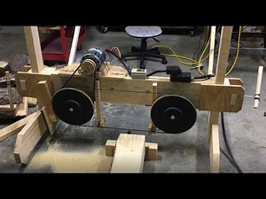 Homemade Wooden Bandsaw Mill