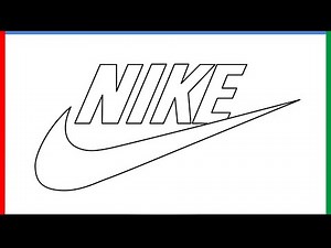 How to draw Nike Logo step by step for beginners