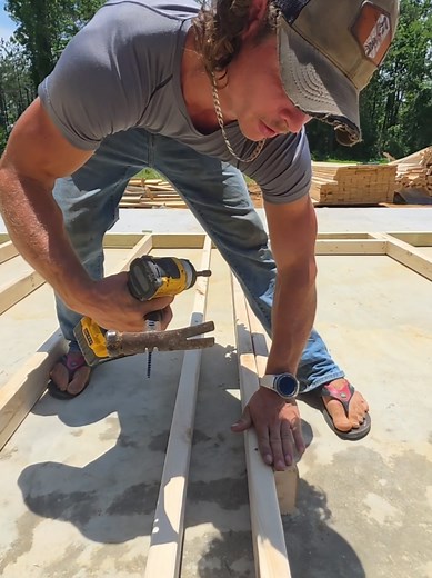 when the nail misses /how to deal with a crooked Beam | ball clamp construction framjng