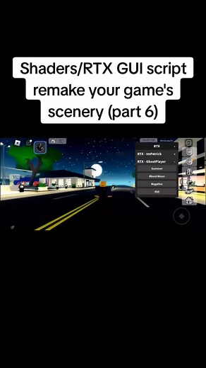 Enhance Your Game with 6 Stunning Shaders | Roblox RTX GUI Script