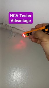 NCV tester advantage and safe usage actual testing on live wire inside electrical conduit #electrician #relay #panelboard #control #power #technician #switch #wiring #diy #electrical | Electricians Guide