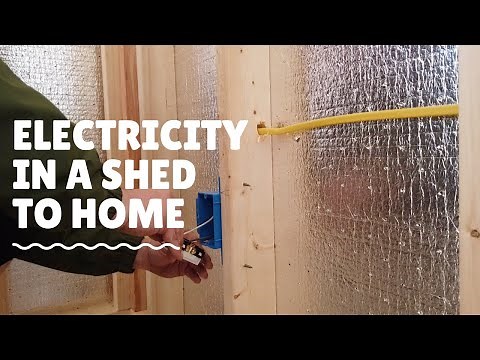 Wiring Electricity in our Shed to Home