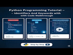 Python Programming Tutorial - Identifiers And Keywords with code walkthrough