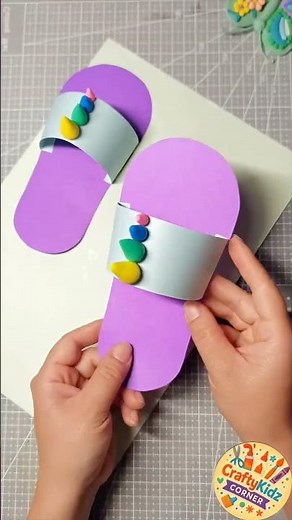 DIY Paper Shoes Craft | Easy Shoe Making with Paper | Crafty Kidz Corner