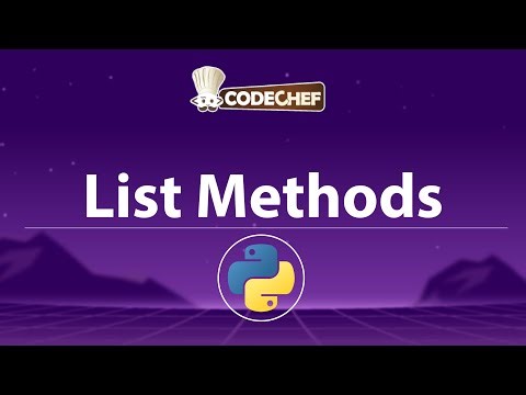 Python List Methods Explained | extend(), sort(), copy(), clear() & List Comprehension | CodeChef