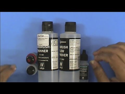 Airbrushing Vallejo Model Air Paints USING MY MIX FORMULA!