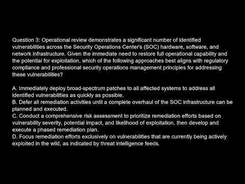 Certified Security Operations Manager CSOM Free Practice Test And Answers Updated