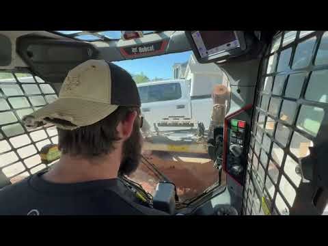 (Raw footage) Grading a Yard