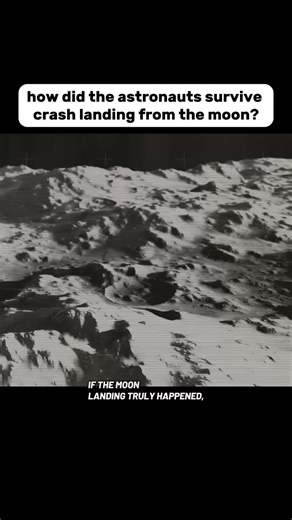 how did the astronauts survive crash landing from the moon? #flatearth #flatearther #flatearthtruth #flatearthers #flatearthproof