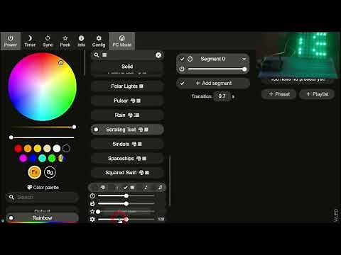basic WLed 2d matrix setup guide video