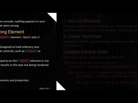 How to Solve the Hidden Child Nodes Issue in Nested Lists with JavaScript