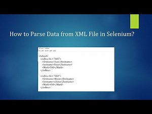 How to Parse data from XML File in Selenium Java?