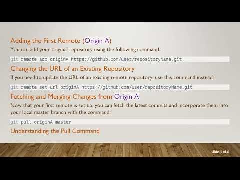 How to Manage Multiple Origins in Git for Pulling and Pushing Changes