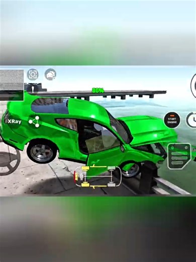 Drive CSX - Car Crash Simulator | High Speed Stunt Jumps Fails Falls Crashing Impacts Ep.8 Shorts 1