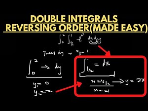 Double Integrals - Changing & Reversing Order of Integration (New Trick) #doubleintegrals #calculs