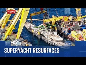 Sunken Bayesian superyacht emerges from seabed