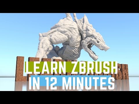 Learn Zbrush In 12 Minutes - Zbrush Beginner Tutorial