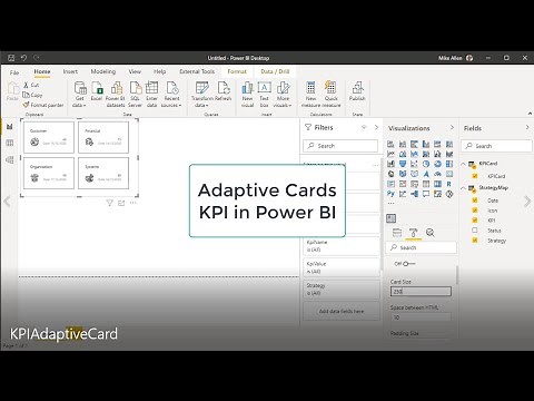 KPI Adaptive Cards in Power BI