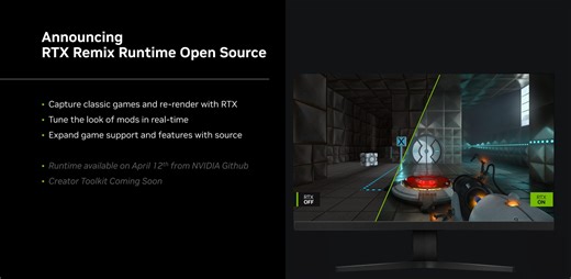 NVIDIA RTX Remix Runtime Available Now as Open Source Software, Creator Toolkit Coming Soon