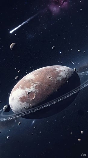 Haumea - It's a dwarf planet in the Kuiper Belt, it's shaped like a potato #space #universe #planet