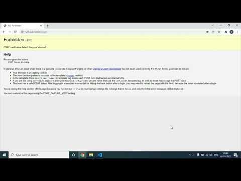 How to fix Django - CSRF verification failed error
