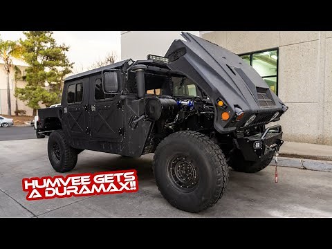 HUMVEE GETS A DURAMAX!!