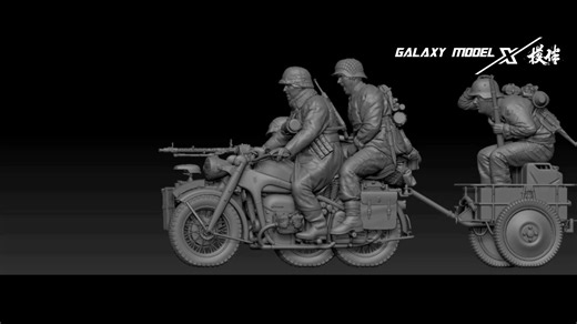 101K views · 1.1K reactions | New 1/35 scale WWII German motorcycle products. | Galaxy Model | Facebook