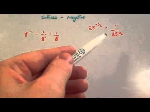 Negative Indices - Corbettmaths