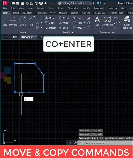How to use Move and Copy Commands in AutoCAD | Essential Tips for Efficient Drawing