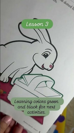 Day 3 of Abeka K4! Learning through play—phonics, counting, and lots of giggles! #learningwithvega