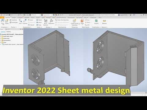 Inventor 2022 Tutorial #5 | Sheet Metal Design
