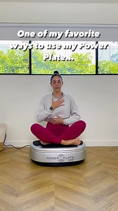 There are so many ways to use the @powerplateusa One of my favorites is for breath work and recovery. Watch to see why. Xoxo #powerplatemove #powerplateambassador | Jeni DelPozo