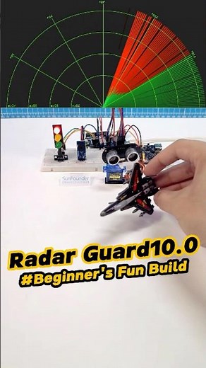 Real-Time Object Detection with Arduino Radar #arduino #arduinoproject
