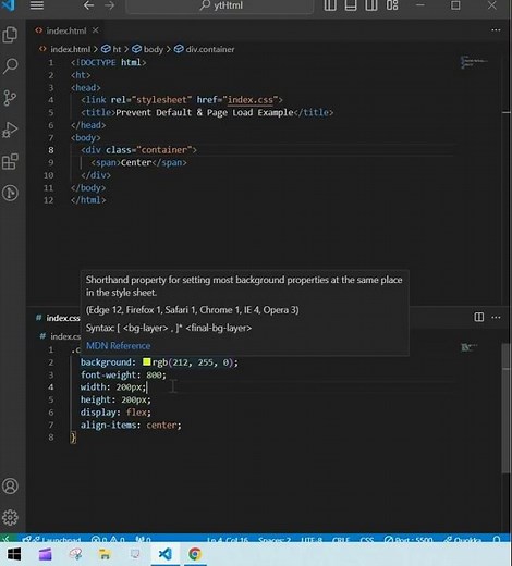 Vertically Center a div Using CSS Flexbox with align-items: center || HTML || CSS