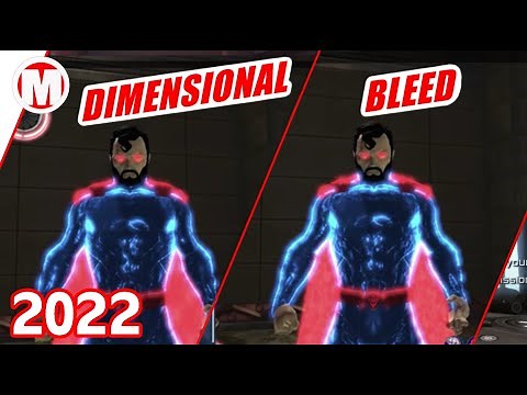 DCUO Dimensional Material VS Bleed Material